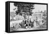 George Washington and General Lafayette Conversing-null-Framed Stretched Canvas