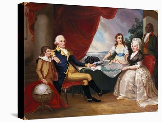 George Washington and His Family-Eugene Atget-Stretched Canvas