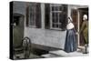 George Washington and His Wife Martha Saying Farewell to Guests at Mount Vernon-null-Stretched Canvas