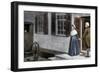 George Washington and His Wife Martha Saying Farewell to Guests at Mount Vernon-null-Framed Giclee Print