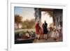 George Washington and Marquis de Lafayette at Mount Vernon.-Vernon Lewis Gallery-Framed Art Print