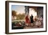 George Washington and Marquis de Lafayette at Mount Vernon.-Vernon Lewis Gallery-Framed Art Print