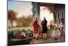 George Washington and Marquis de Lafayette at Mount Vernon.-Vernon Lewis Gallery-Mounted Art Print