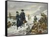 George Washington and Marquis Lafayette at Valley Forge after Alonzo Chappel-null-Framed Stretched Canvas