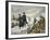 George Washington and Marquis Lafayette at Valley Forge after Alonzo Chappel-null-Framed Giclee Print