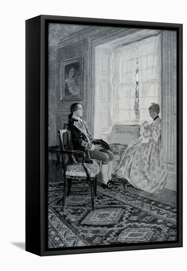 George Washington and Mary Philipse-Howard Pyle-Framed Stretched Canvas