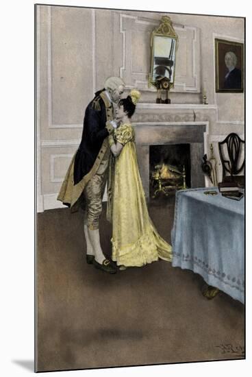 George Washington and Nellie Custis-Howard Pyle-Mounted Giclee Print