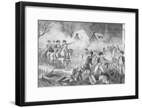 George Washington and Soldiers Attacking Hessians-null-Framed Giclee Print