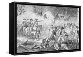 George Washington and Soldiers Attacking Hessians-null-Framed Stretched Canvas