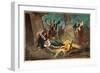 George Washington and Wife Visiting Troops-null-Framed Giclee Print