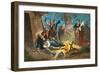 George Washington and Wife Visiting Troops-null-Framed Giclee Print