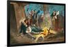 George Washington and Wife Visiting Troops-null-Framed Giclee Print