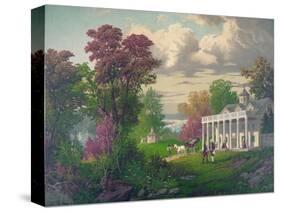 George Washington Arriving at Mount Vernon-null-Stretched Canvas