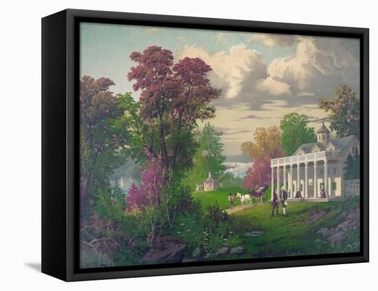 George Washington Arriving at Mount Vernon-null-Framed Stretched Canvas