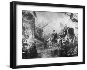 George Washington Arriving for His Inauguration-null-Framed Giclee Print