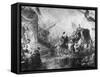 George Washington Arriving for His Inauguration-null-Framed Stretched Canvas