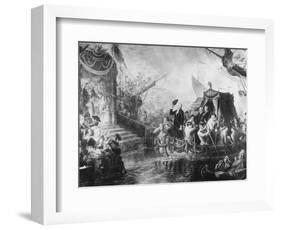 George Washington Arriving for His Inauguration-null-Framed Giclee Print