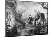 George Washington Arriving for His Inauguration-null-Mounted Giclee Print