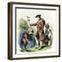 George Washington as a Surveyor in Virginia-null-Framed Giclee Print