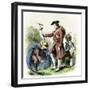 George Washington as a Surveyor in Virginia-null-Framed Giclee Print
