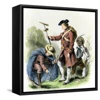 George Washington as a Surveyor in Virginia-null-Framed Stretched Canvas