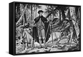 George Washington as A Surveyor-null-Framed Stretched Canvas