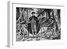 George Washington as A Surveyor-null-Framed Giclee Print