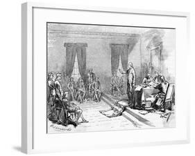 George Washington at Constitutional Conv-null-Framed Giclee Print