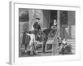 George Washington at Home with Family-null-Framed Giclee Print