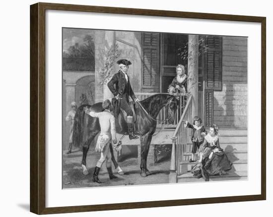 George Washington at Home with Family-null-Framed Giclee Print
