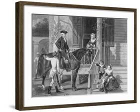 George Washington at Home with Family-null-Framed Giclee Print