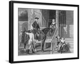 George Washington at Home with Family-null-Framed Giclee Print