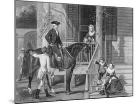 George Washington at Home with Family-null-Mounted Giclee Print