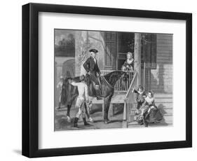 George Washington at Home with Family-null-Framed Giclee Print