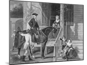 George Washington at Home with Family-null-Mounted Giclee Print