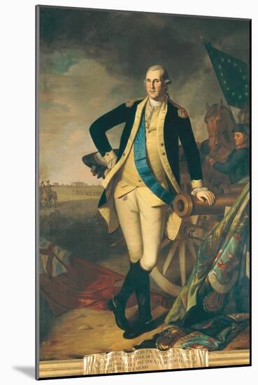 George Washington at Princeton, 1779-Charles Willson Peale-Mounted Giclee Print
