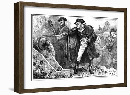 George Washington at the Siege of Yorktown, Virginia, 1781-null-Framed Giclee Print