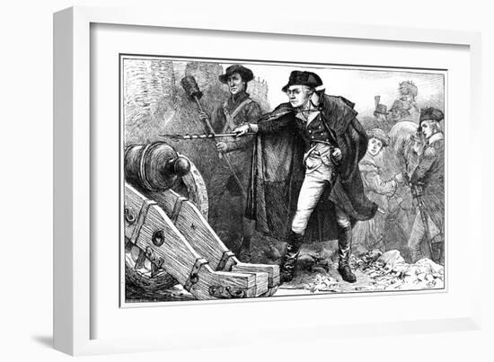 George Washington at the Siege of Yorktown, Virginia, 1781-null-Framed Giclee Print