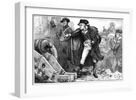 George Washington at the Siege of Yorktown, Virginia, 1781-null-Framed Giclee Print