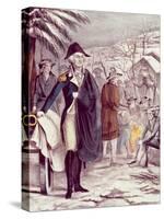 George Washington at Valley Forge, on Dec. 1777-null-Stretched Canvas