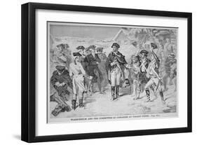 George Washington at Valley Forge with His Continental Army, Winter and Spring, 1777-78-null-Framed Giclee Print