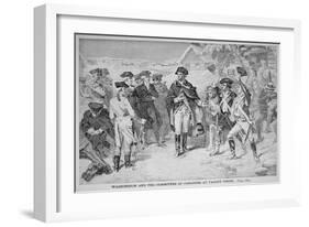 George Washington at Valley Forge with His Continental Army, Winter and Spring, 1777-78-null-Framed Giclee Print