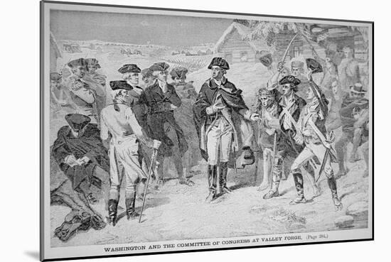 George Washington at Valley Forge with His Continental Army, Winter and Spring, 1777-78-null-Mounted Giclee Print
