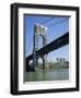 George Washington Bridge and Little Red Lighthouse, New York, USA-Geoff Renner-Framed Photographic Print