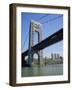 George Washington Bridge and Little Red Lighthouse, New York, USA-Geoff Renner-Framed Photographic Print