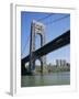 George Washington Bridge and Little Red Lighthouse, New York, USA-Geoff Renner-Framed Photographic Print