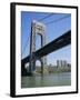 George Washington Bridge and Little Red Lighthouse, New York, USA-Geoff Renner-Framed Photographic Print