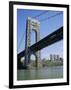 George Washington Bridge and Little Red Lighthouse, New York, USA-Geoff Renner-Framed Photographic Print