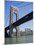 George Washington Bridge and Little Red Lighthouse, New York, USA-Geoff Renner-Mounted Photographic Print