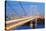 George Washington Bridge at Dusk over Hudson River.-Songquan Deng-Stretched Canvas